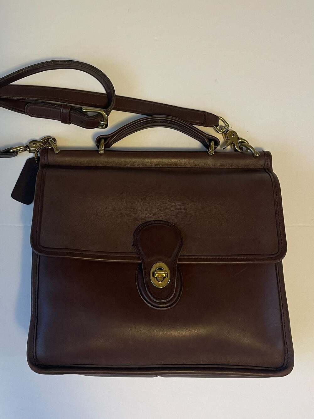 Vintage Coach 9927 Willis Bag Chocolate Brown